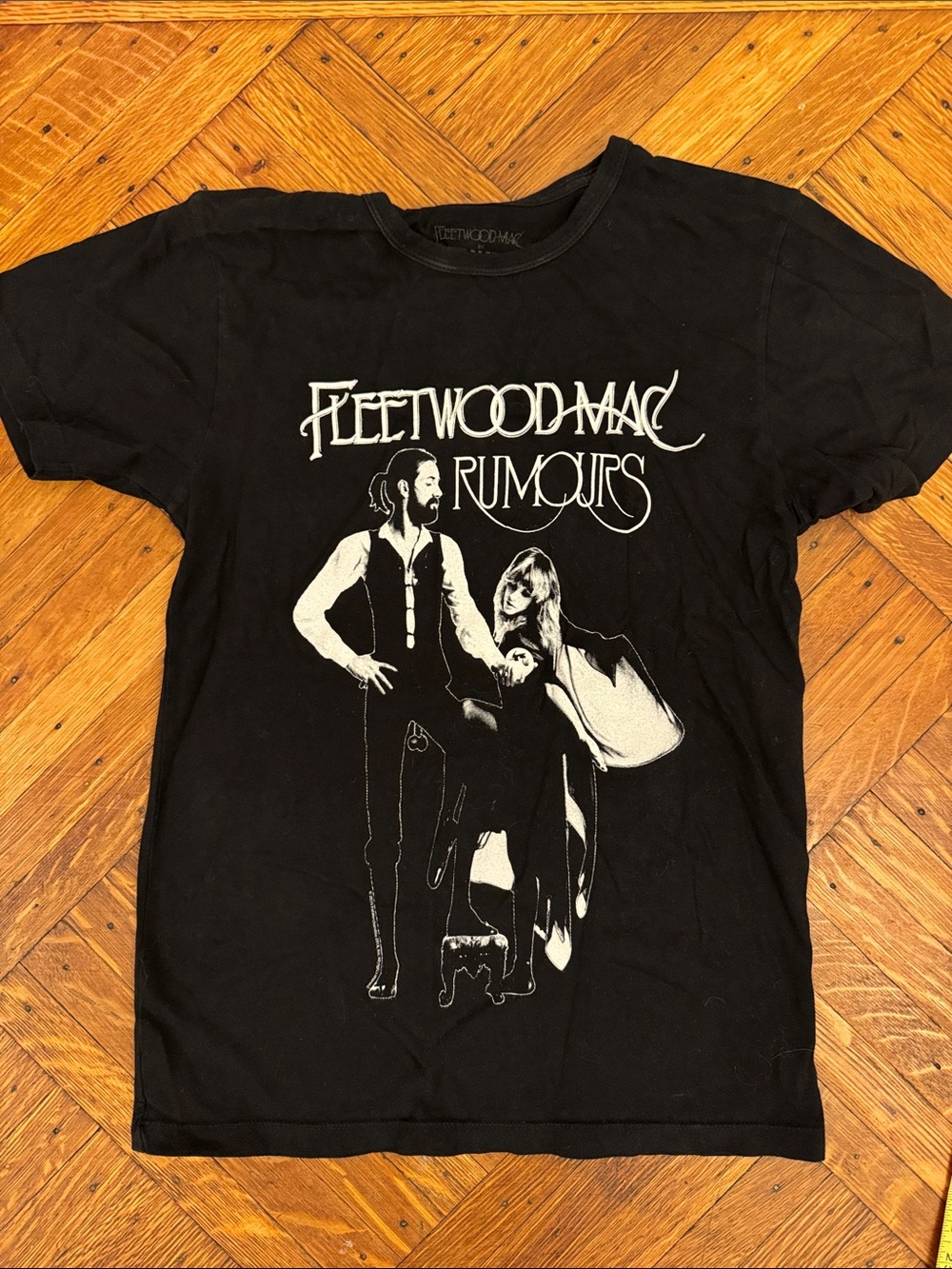'Fleeetwood Mac Rumors' Black Graphic T-Shirt